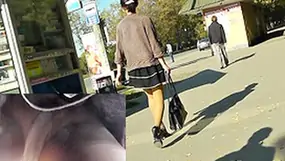 Exceedingly enticing view up petticoat