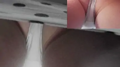 White panty up polka dot taut petticoat