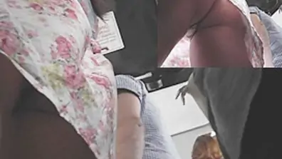 Hawt bubble a hole up flower print petticoat