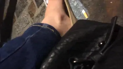 Candid feet allison s ballet pumps