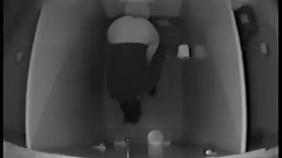 Toilet scenes with female spied from the above