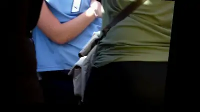 Ravishing brunette having some fun at a concert